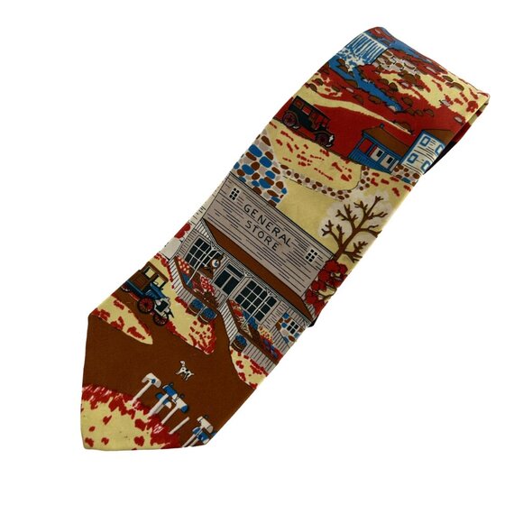 Vintage Creative Neckwear Novelty Necktie Tie General Store Grandpacore READ - Picture 10 of 10